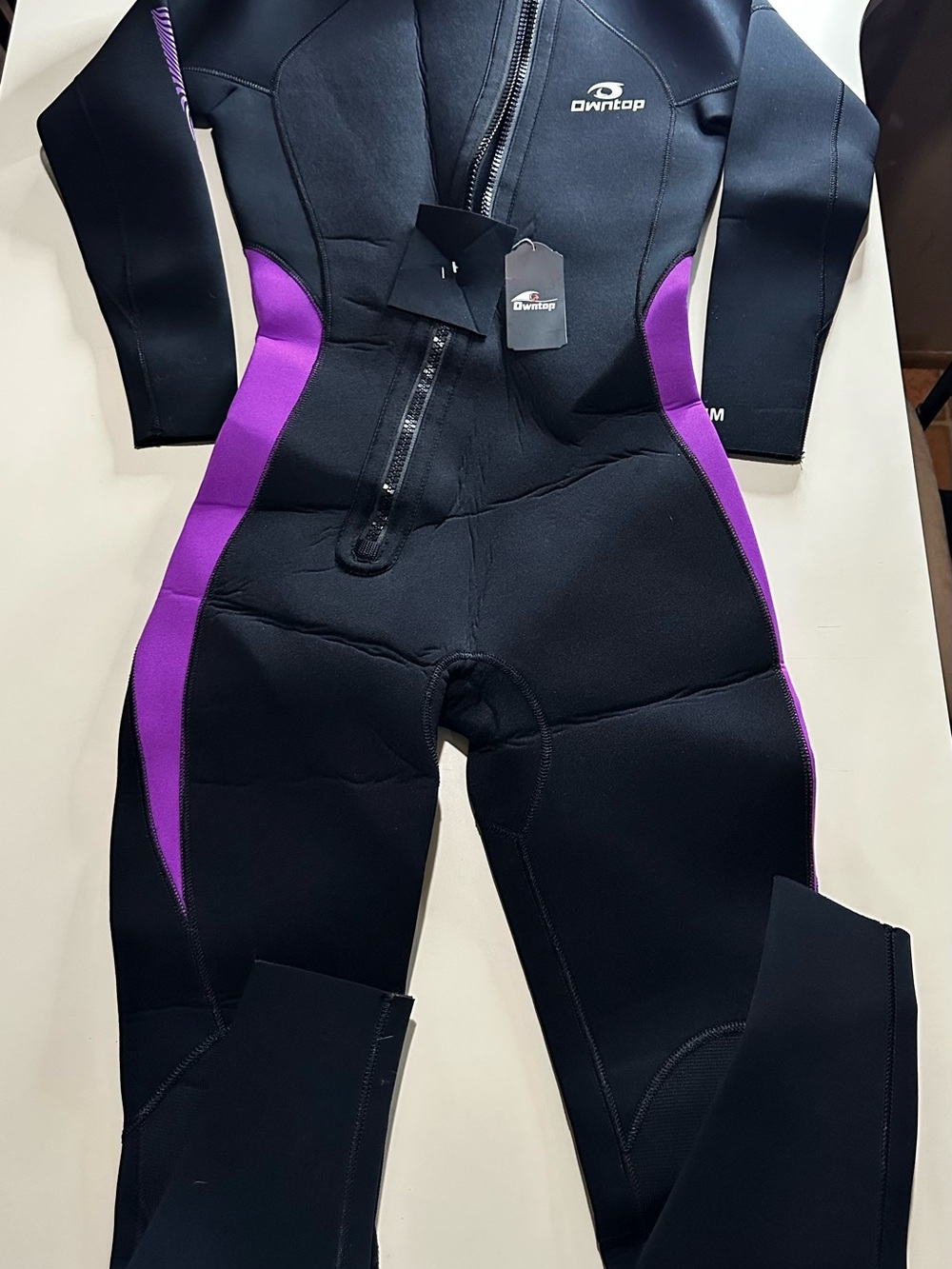 OwnerTop Full Wetsuit with Purple Accents